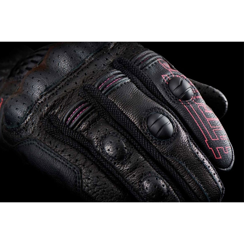 Dámské rukavice na motorku Furygan TD Air Lady černo-bílo-růžové