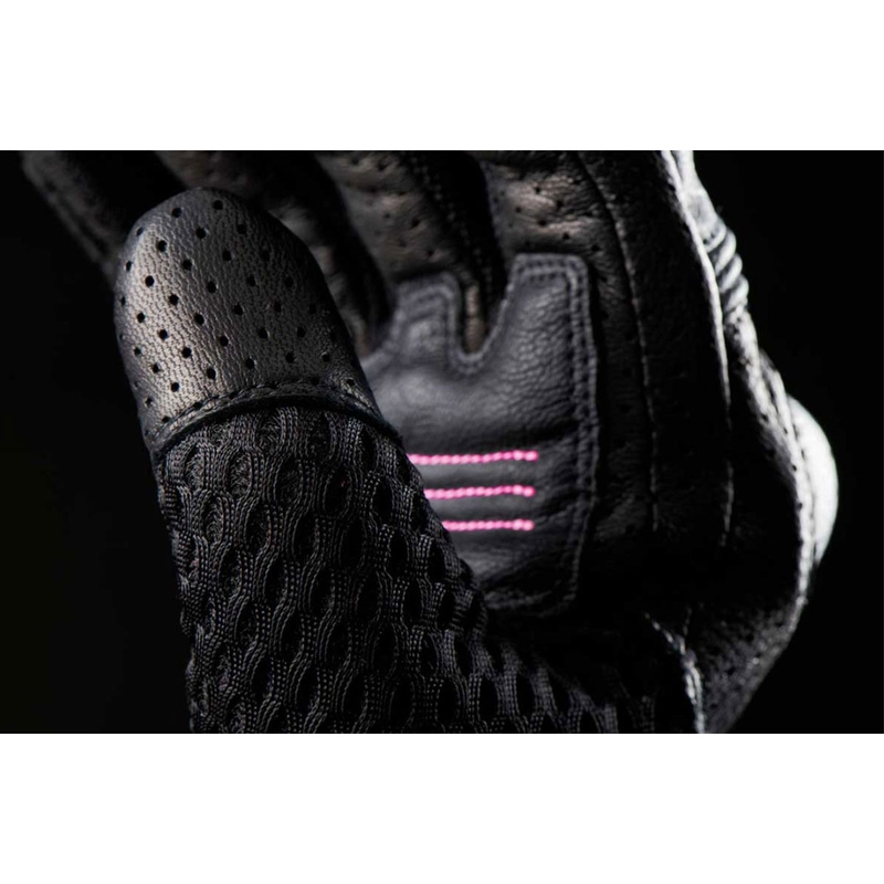 Dámské rukavice na motorku Furygan TD Air Lady černo-bílo-růžové