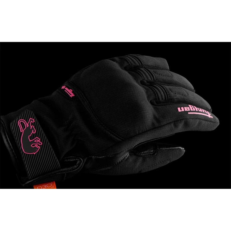 Dámské rukavice na motorku Furygan Jet Lady All Season D3O® Evo černo-růžové