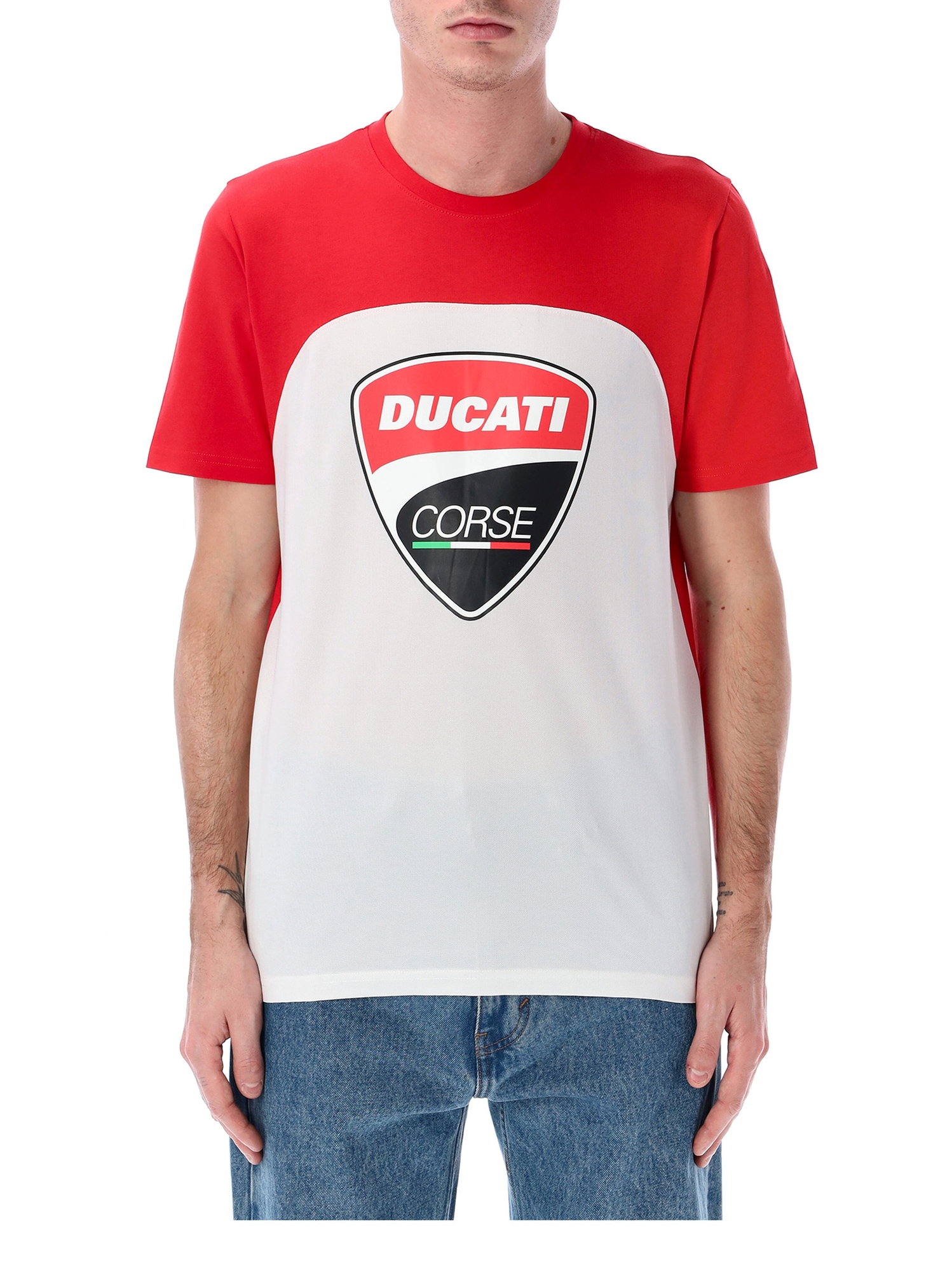 Tričko Ducati Badge červeno-bílé Velikost: XS