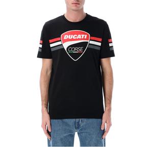 Tričko Ducati Stripes Badge černé