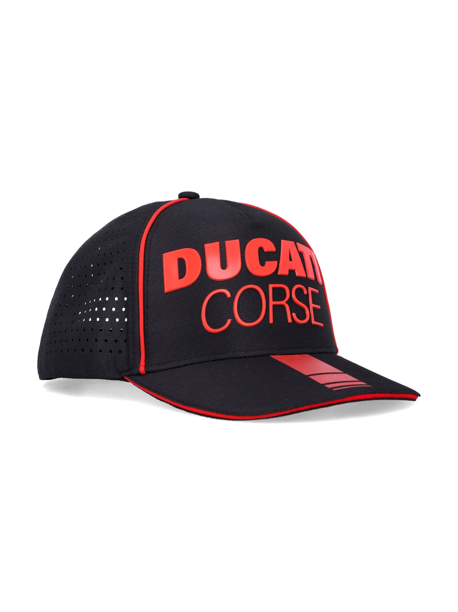Kšiltovka Ducati Laser Performance Midvisor Cap černo-červená