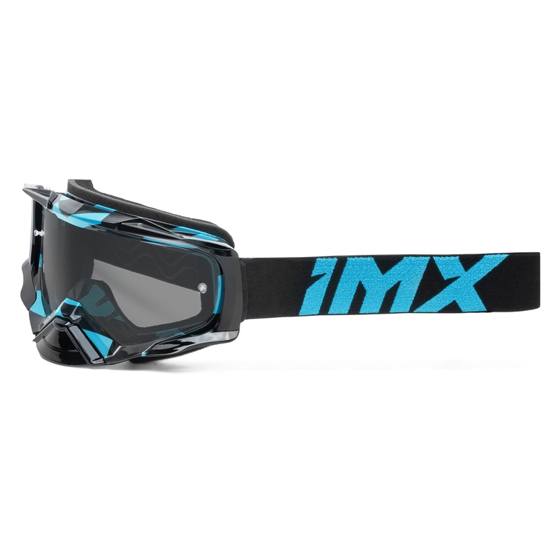 Motokrosové brýle iMX Dust Graphic černo-modré s čirým plexi