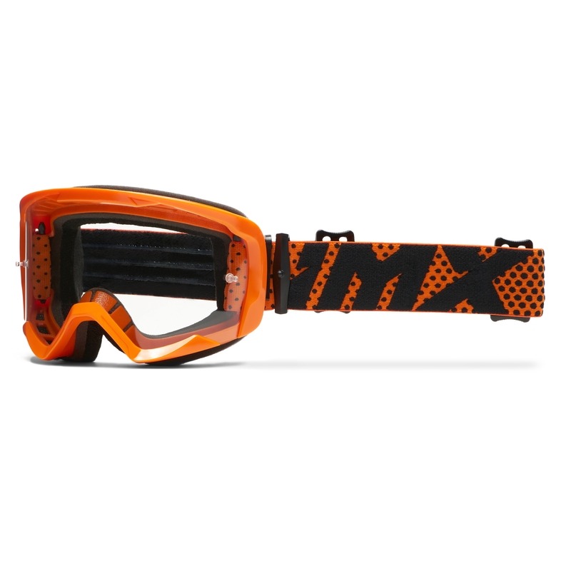 Motokrosové brýle iMX Endurance Flip oranžové s čirým plexi