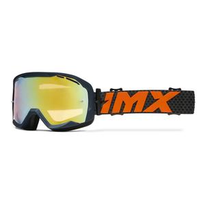 Motokrosové brýle iMX Endurance Flip modro-oranžové s iridiovým plexi