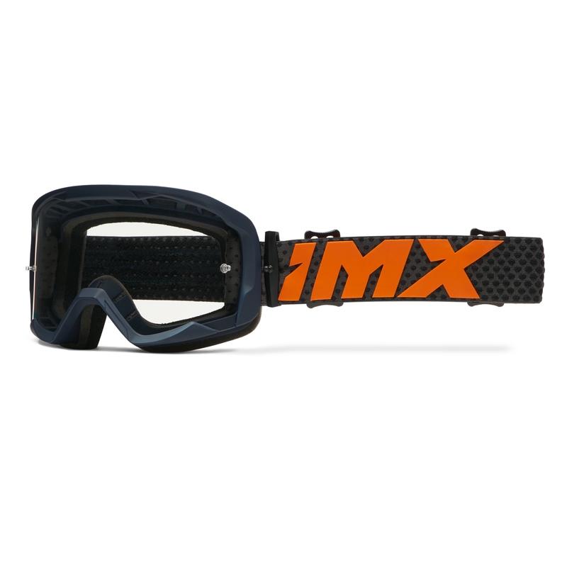 Motokrosové brýle iMX Endurance Flip modro-oranžové s iridiovým plexi