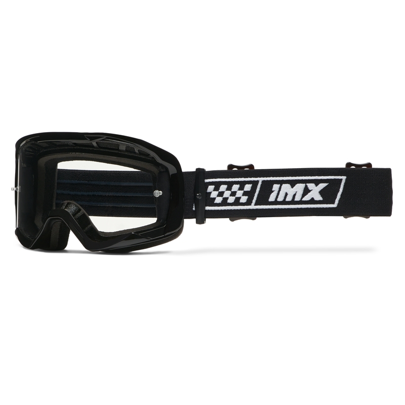 Motokrosové brýle iMX Endurance Race černo-bílé s iridiovým plexi