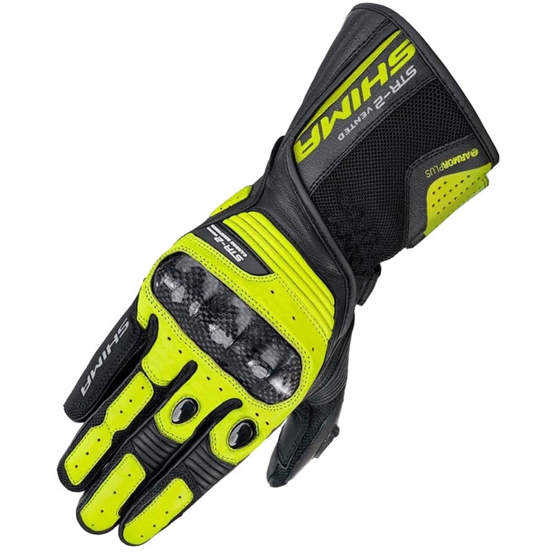 Rukavice na motorku Shima STR-2 Vent fluo žluté