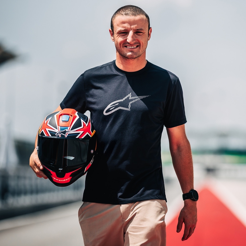 Integrální helma na motorku Alpinestars Supertech R10 limitovaná edice Jack Miller matná karbon červeno-modro-žluto-bílá