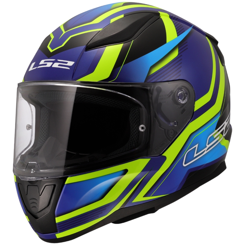 Integrální helma na motorku LS2 FF353 Rapid II Flitz fluo žluto-modrá