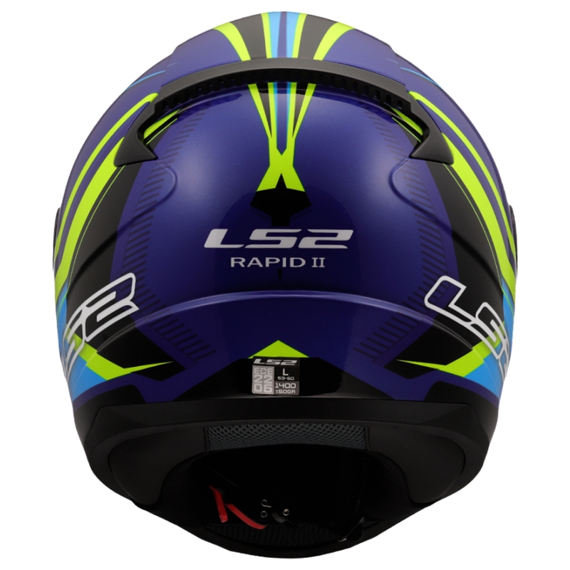 Integrální helma na motorku LS2 FF353 Rapid II Flitz fluo žluto-modrá