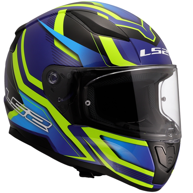 Integrální helma na motorku LS2 FF353 Rapid II Flitz fluo žluto-modrá
