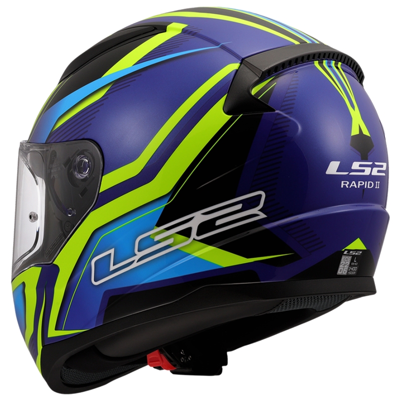 Integrální helma na motorku LS2 FF353 Rapid II Flitz fluo žluto-modrá