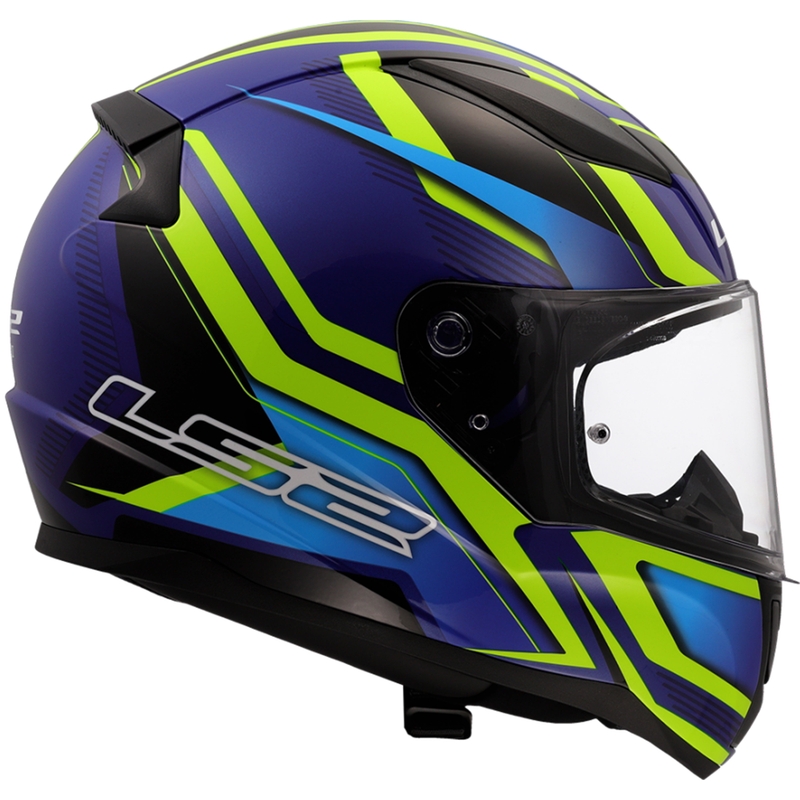 Integrální helma na motorku LS2 FF353 Rapid II Flitz fluo žluto-modrá