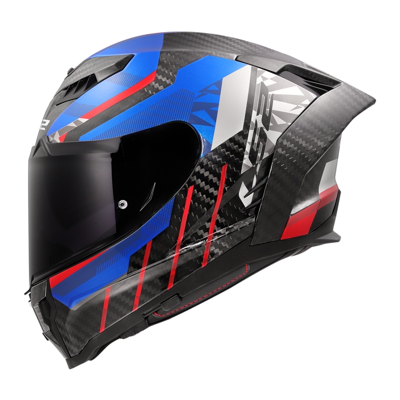 Integrální helma na motorku LS2 FF807 Dragon Trax modro-červená