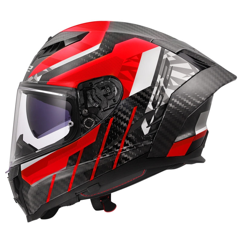 Integrální helma na motorku LS2 FF807 Dragon Trax červená