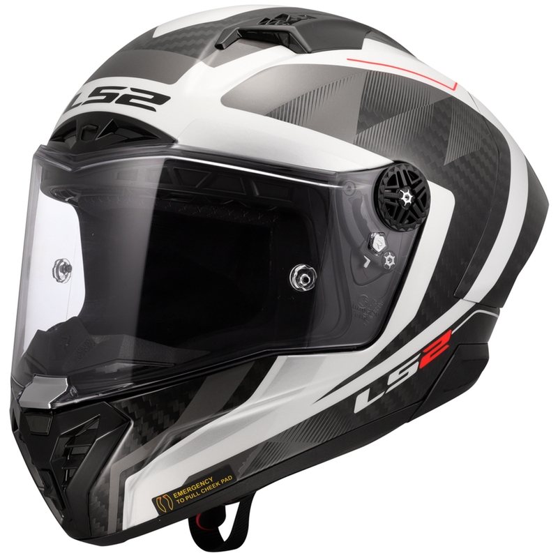 Integrální helma na motorku LS2 FF805 Thunder C GP Aero Raute bílo-šedá