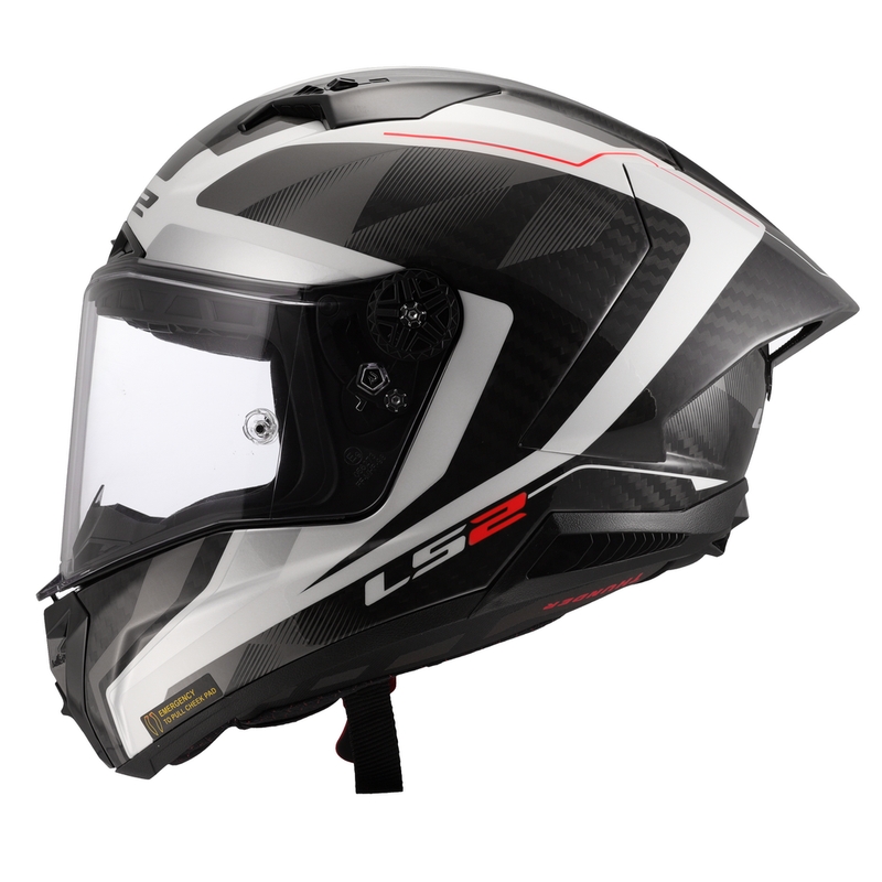 Integrální helma na motorku LS2 FF805 Thunder C GP Aero Raute bílo-šedá