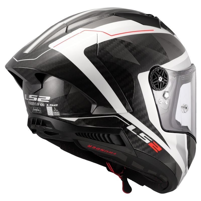 Integrální helma na motorku LS2 FF805 Thunder C GP Aero Raute bílo-šedá