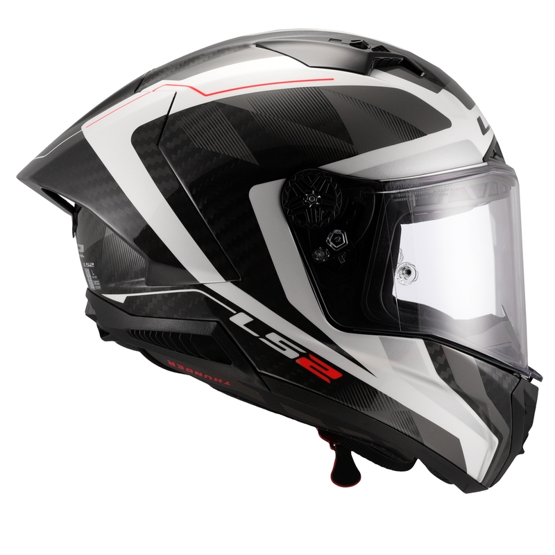 Integrální helma na motorku LS2 FF805 Thunder C GP Aero Raute bílo-šedá