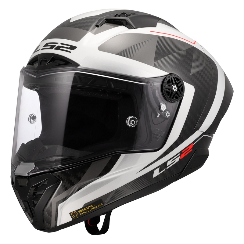 Integrální helma na motorku LS2 FF805 Thunder C GP Aero Raute bílo-šedá