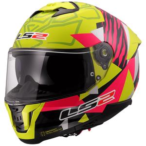 Integrální přilba na motorku LS2 FF808 Stream II Tiger fluo žluto-růžová