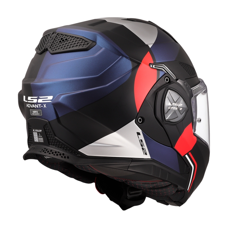 Překlápěcí helma na motorku LS2 FF901 Advant X Ultra modro-červená