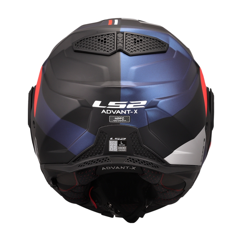 Překlápěcí helma na motorku LS2 FF901 Advant X Ultra modro-červená