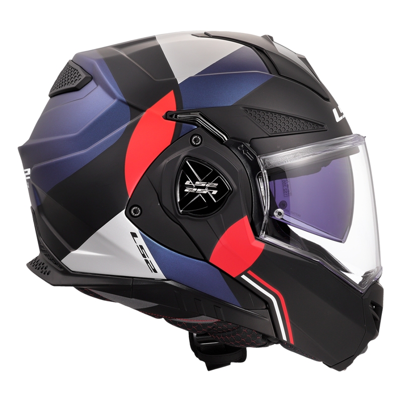 Překlápěcí helma na motorku LS2 FF901 Advant X Ultra modro-červená
