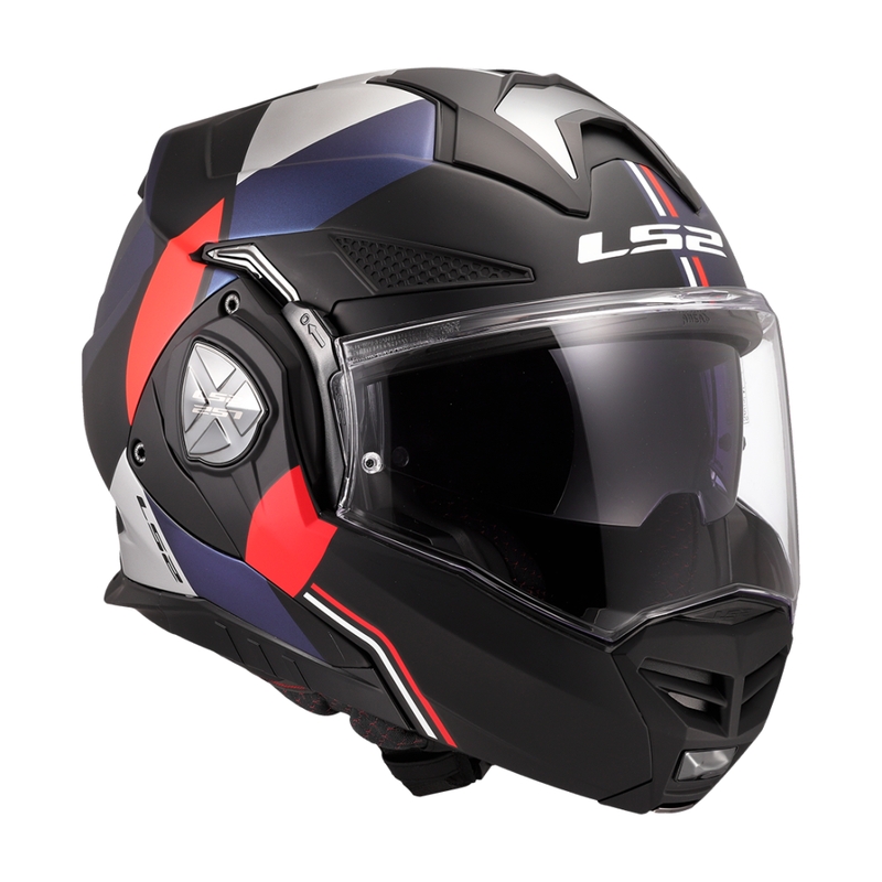 Překlápěcí helma na motorku LS2 FF901 Advant X Ultra modro-červená
