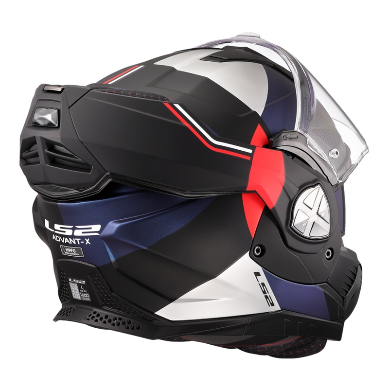 Překlápěcí helma na motorku LS2 FF901 Advant X Ultra modro-červená