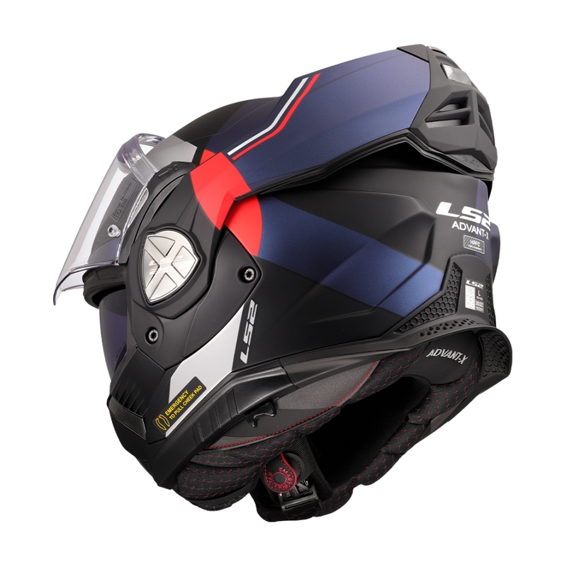Překlápěcí helma na motorku LS2 FF901 Advant X Ultra modro-červená