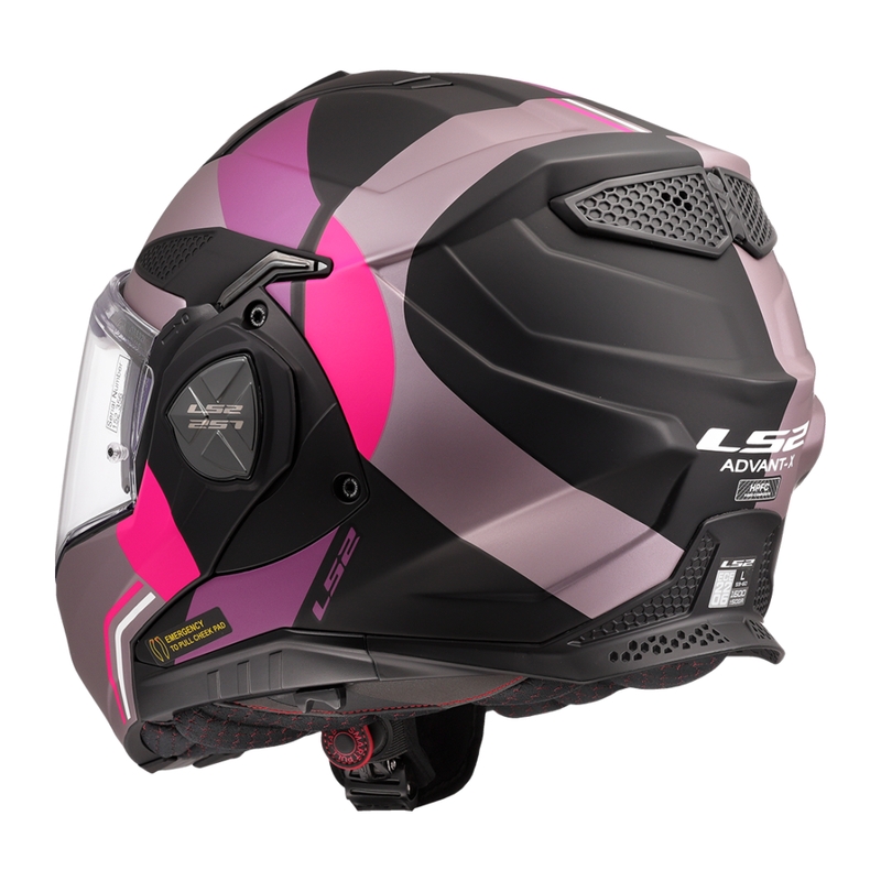 Překlápěcí helma na motorku LS2 FF901 Advant X Ultra šedo-fialová