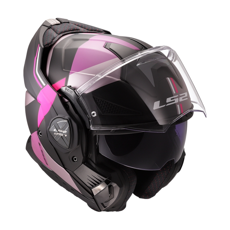 Překlápěcí helma na motorku LS2 FF901 Advant X Ultra šedo-fialová