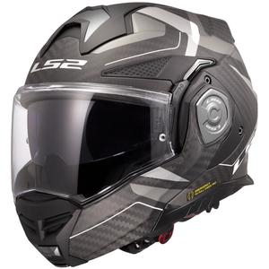 Překlápěcí helma na motorku LS2 FF901 Advant X C Horizon stříbrno-šedá