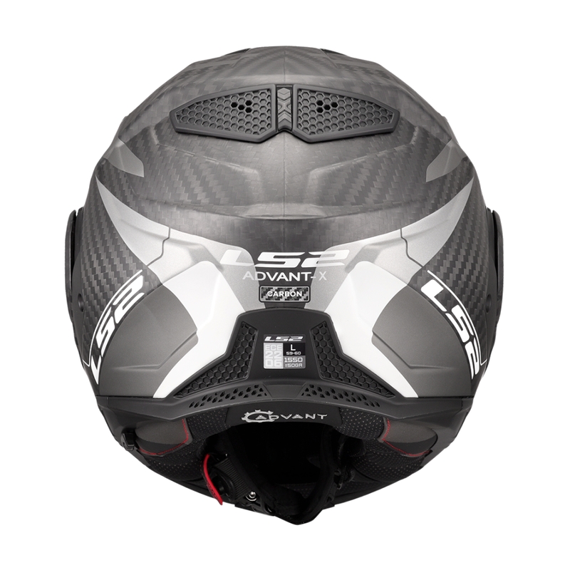 Překlápěcí helma na motorku LS2 FF901 Advant X C Horizon stříbrno-šedá