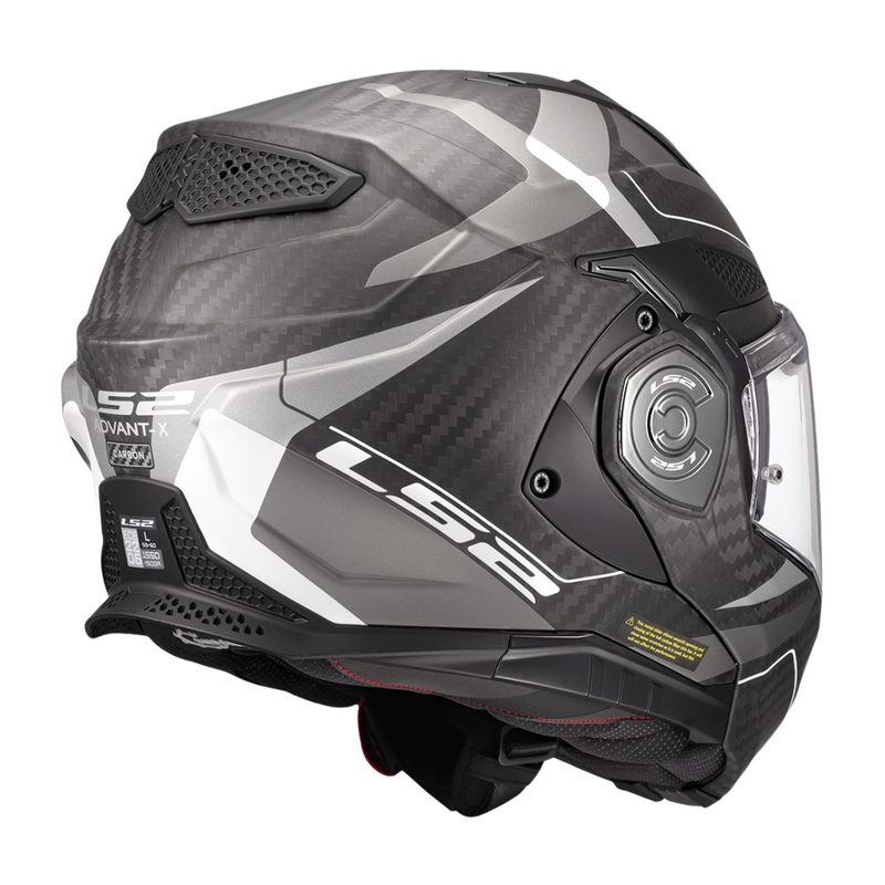 Překlápěcí helma na motorku LS2 FF901 Advant X C Horizon stříbrno-šedá