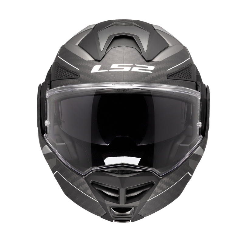 Překlápěcí helma na motorku LS2 FF901 Advant X C Horizon stříbrno-šedá