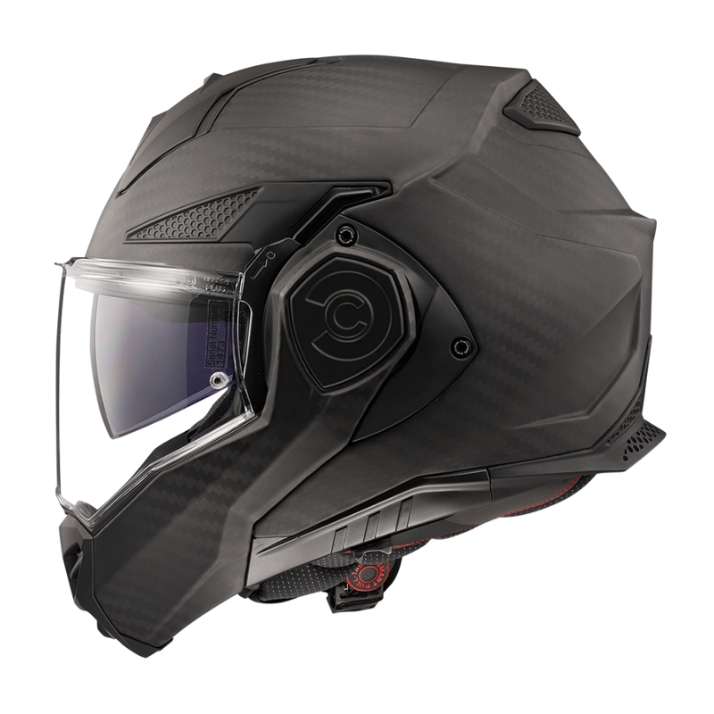 Překlápěcí helma na motorku LS2 FF901 Advant X Solid Carbon matná černá