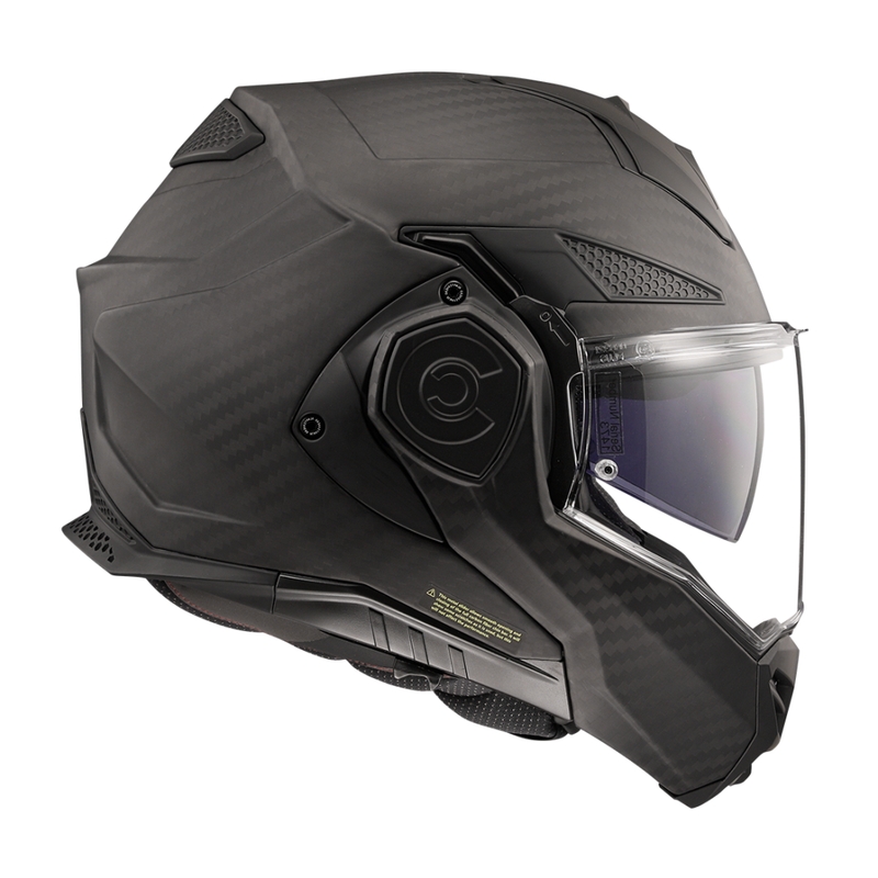 Překlápěcí helma na motorku LS2 FF901 Advant X Solid Carbon matná černá
