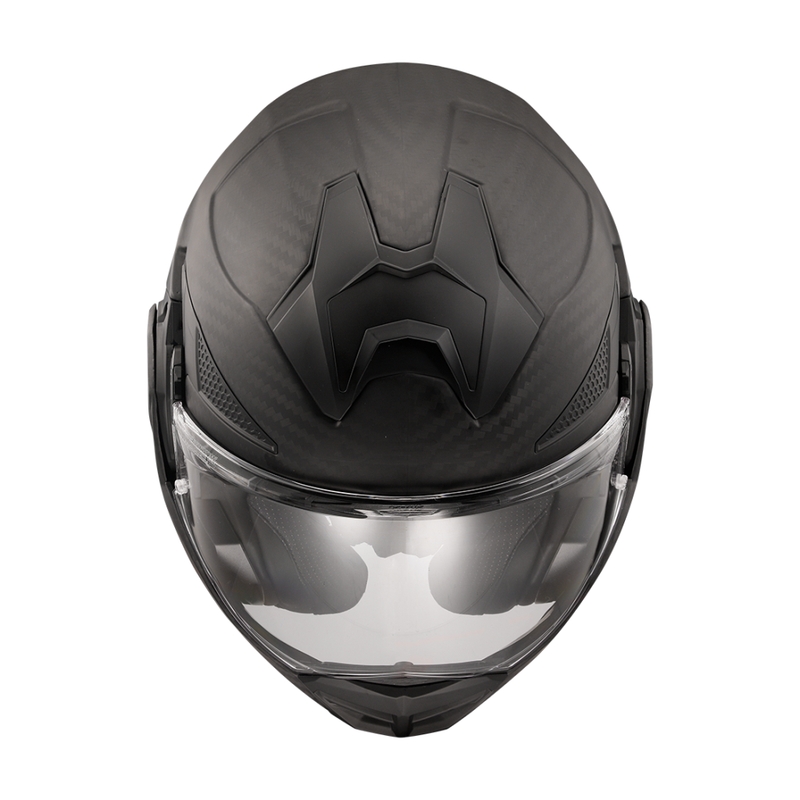 Překlápěcí helma na motorku LS2 FF901 Advant X Solid Carbon matná černá
