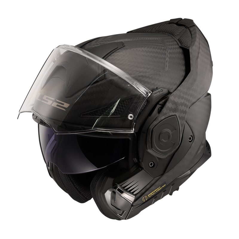 Překlápěcí helma na motorku LS2 FF901 Advant X Solid Carbon matná černá