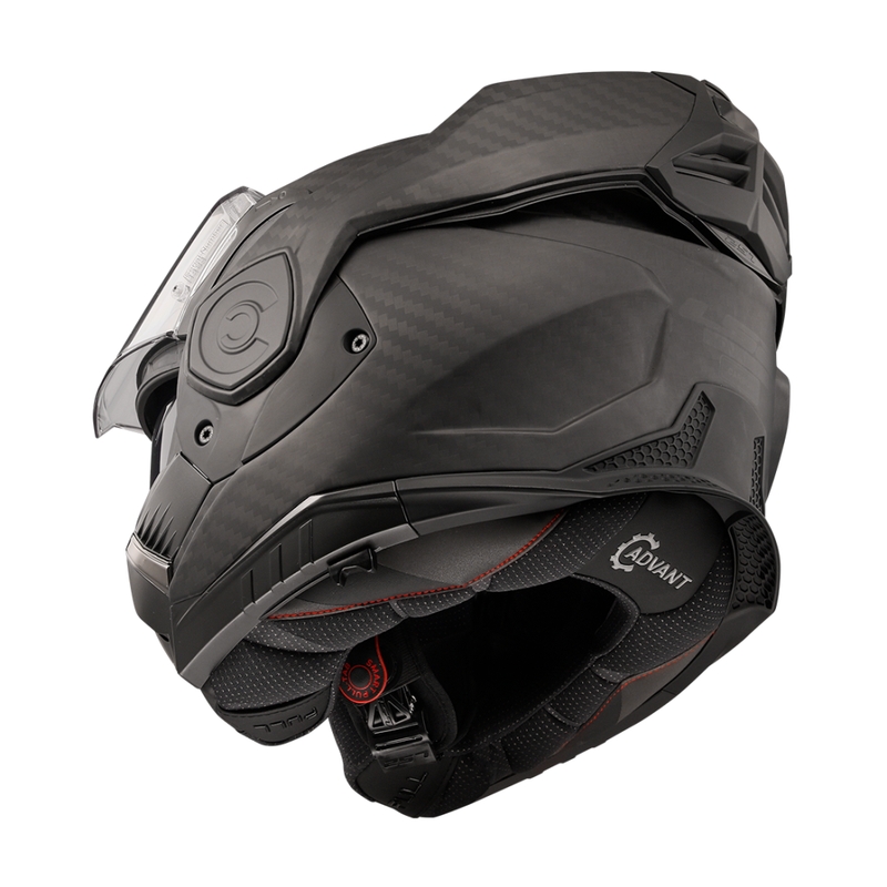 Překlápěcí helma na motorku LS2 FF901 Advant X Solid Carbon matná černá