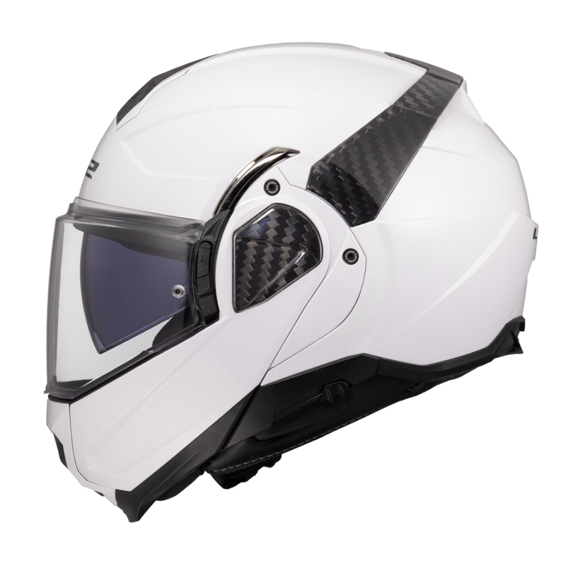 Překlápěcí helma na motorku LS2 FF910 Advant II Solid bílá
