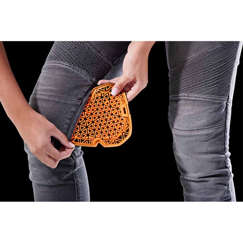 Dámské džíny na motorku Furygan Purdey Evo Slim šedé