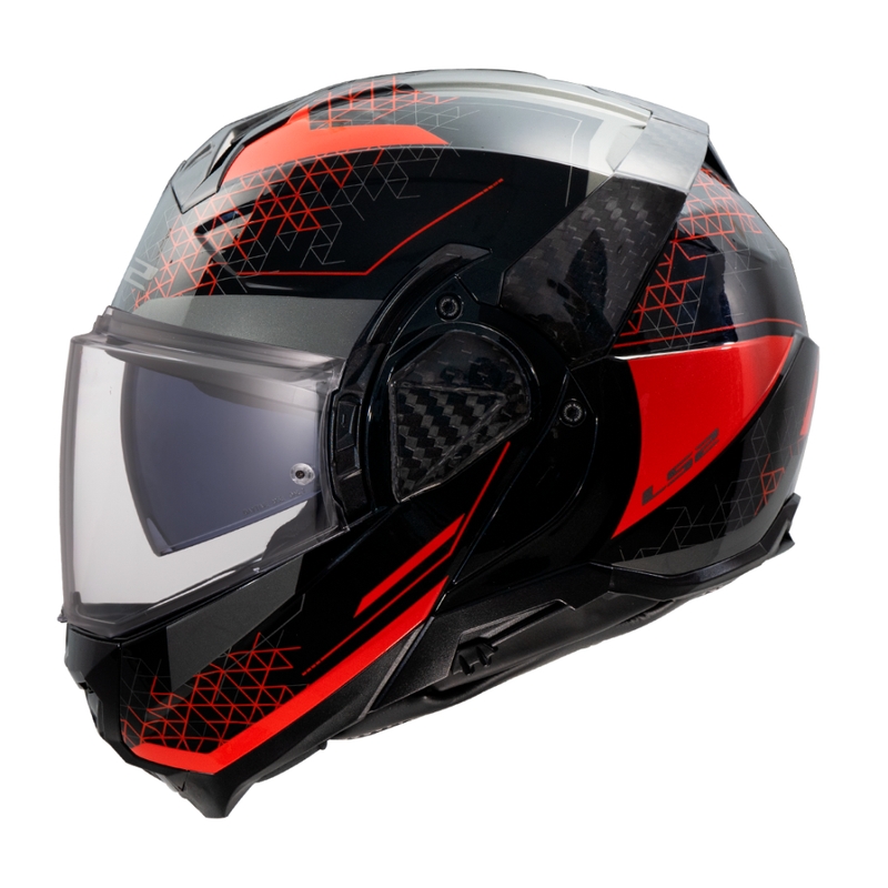 Překlápěcí helma na motorku LS2 FF910 Advant II Astral červená