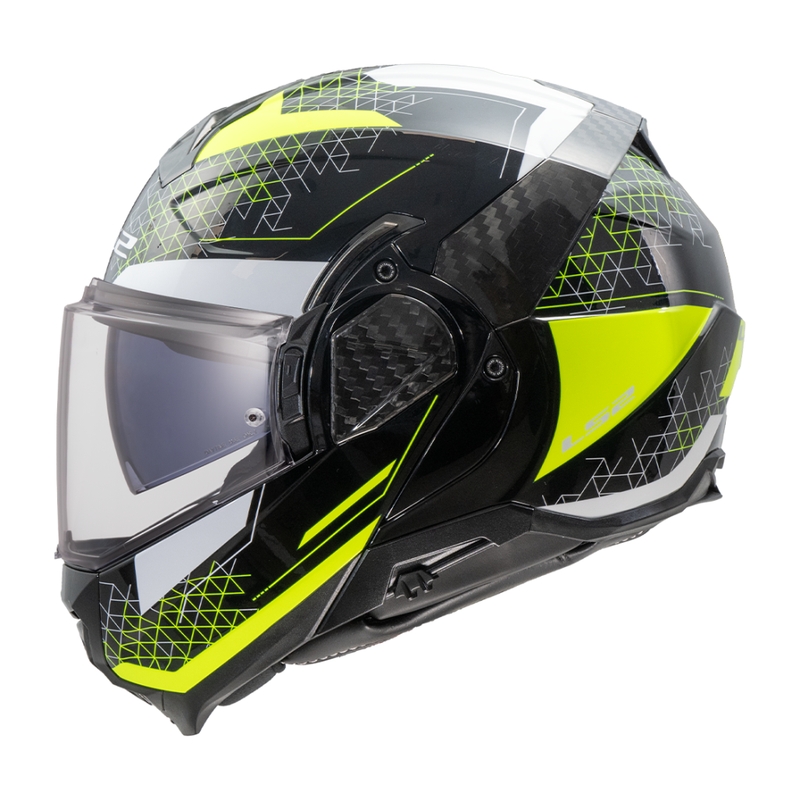 Překlápěcí helma na motorku LS2 FF910 Advant II Astral fluo žlutá