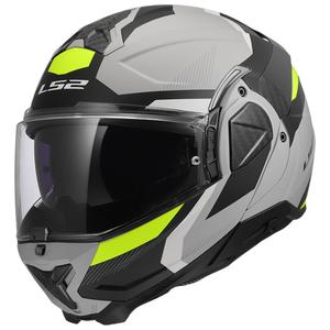 Překlápěcí helma na motorku LS2 FF910 Advant II Triple světle šedá