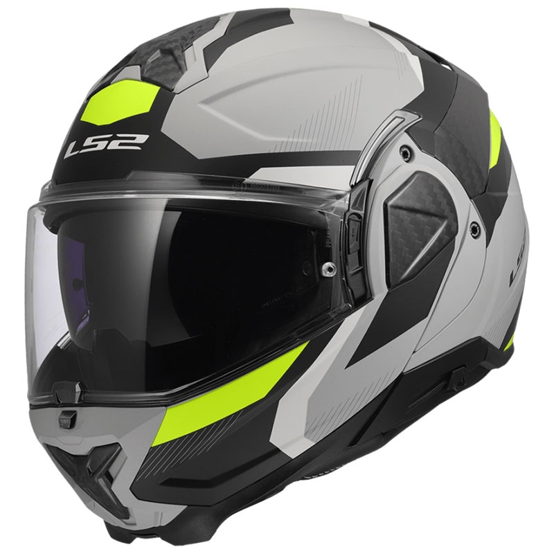 Překlápěcí helma na motorku LS2 FF910 Advant II Triple světle šedá Velikost: XS