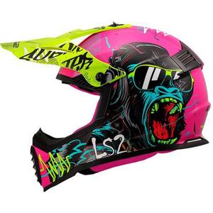 Dětská motokrosová přilba LS2 MX437 Fast EVO Mini Gorilla fialová